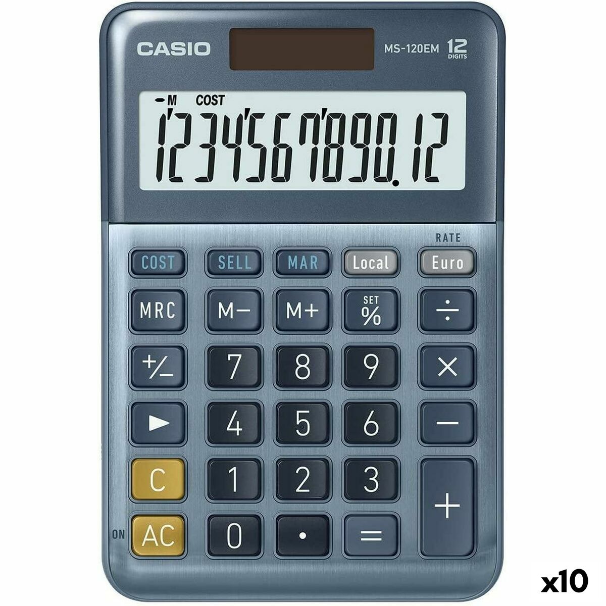Calculator Casio MS-100EM Blue (10Units) Calculator Casio MS-100EM Blue (10Units)