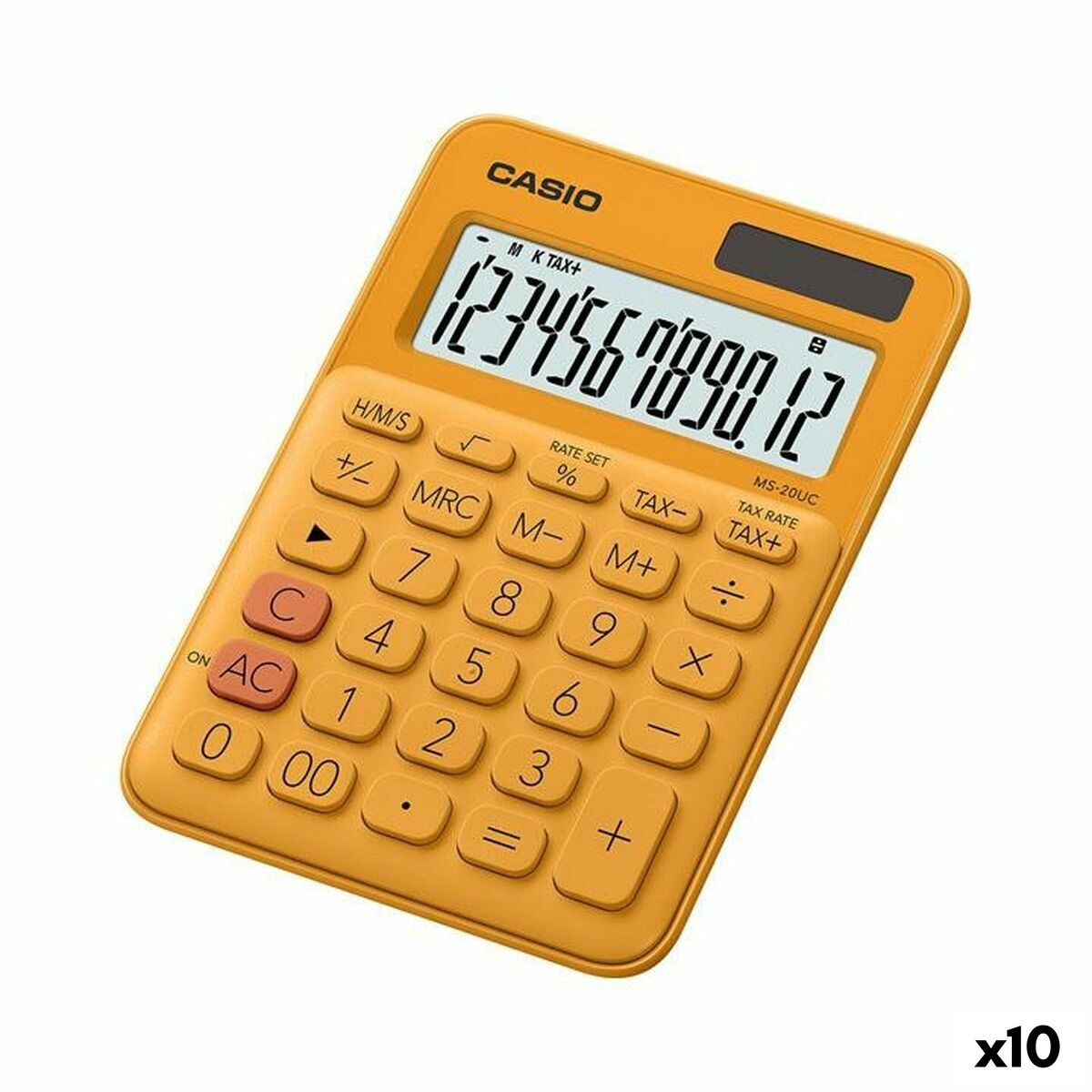 Calculator Casio MS-20UC 2,3 x 10,5 x 14,95 cm Orange (10Units) Calculator Casio MS-20UC 2,3 x 10,5 x 14,95 cm Orange (10Units)