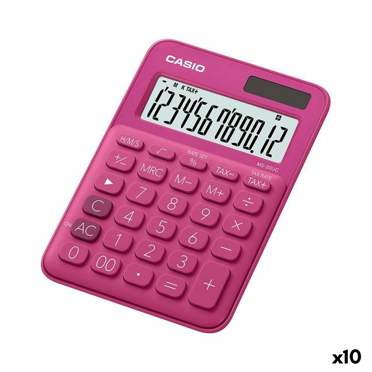 Calculator Casio MS-20UC Fuchsia 2,3 x 10,5 x 14,95 cm (10Units) Calculator Casio MS-20UC Fuchsia 2,3 x 10,5 x 14,95 cm (10Units)