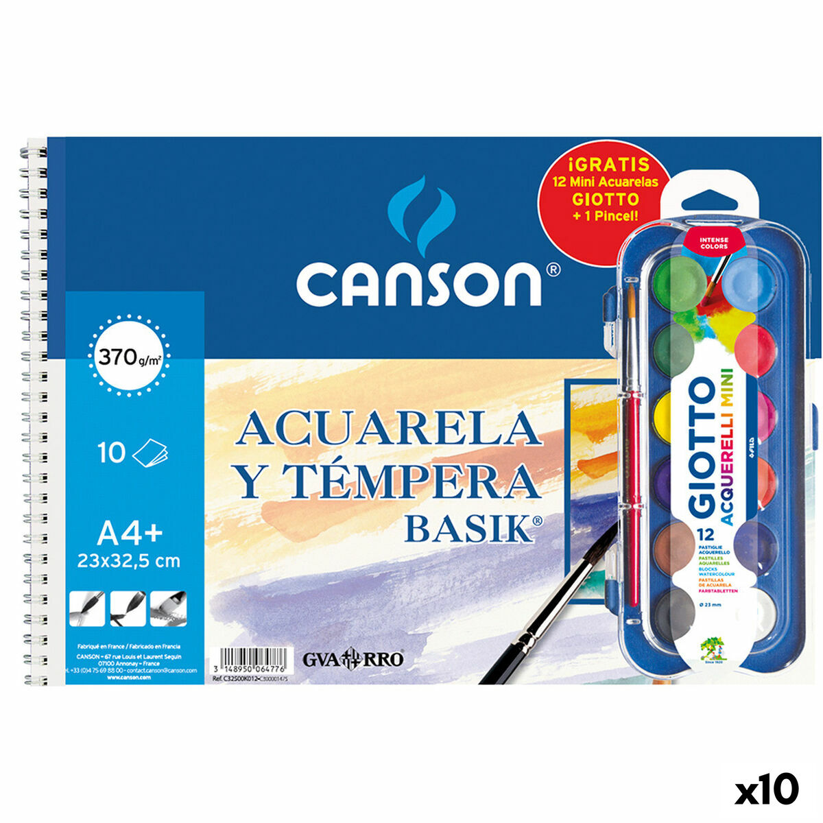 Drawing Pad Canson Basik 23 x 32,5 cm A4+ (10 Units) Drawing Pad Canson Basik 23 x 32,5 cm A4+ (10 Units)