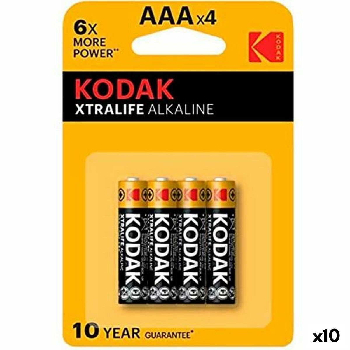 Batteries Kodak Xtralife LR03 AAA 4 Pieces (10 Units) Batteries Kodak Xtralife LR03 AAA 4 Pieces (10 Units)