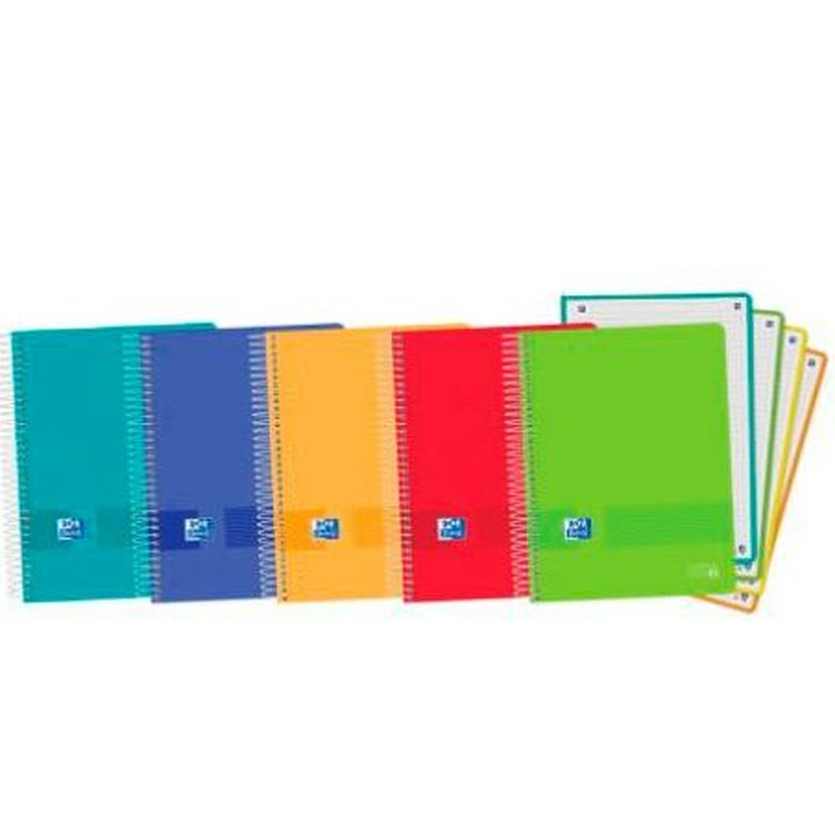 Book of Rings Oxford EUROPEANBOOK 4 LIVE&GO Multicolour A5+ 120 Sheets (5 Units)