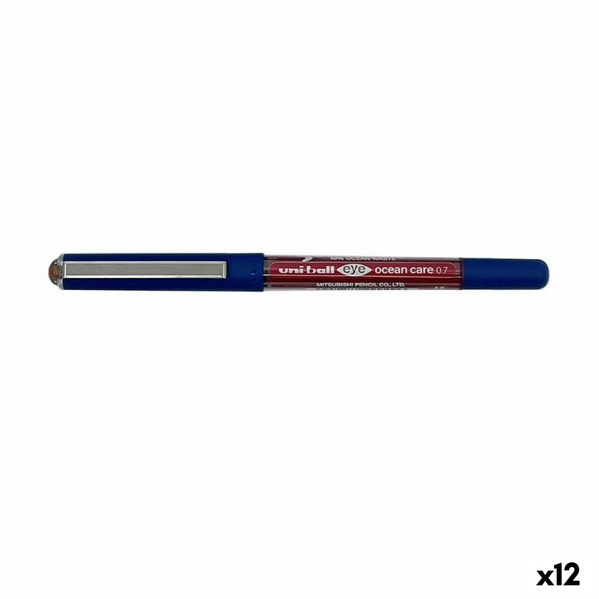 Liquid ink pen Uni-Ball Eye Ocean Care 0,7 mm Red (12 Units) Liquid ink pen Uni-Ball Eye Ocean Care 0,7 mm Red (12 Units)