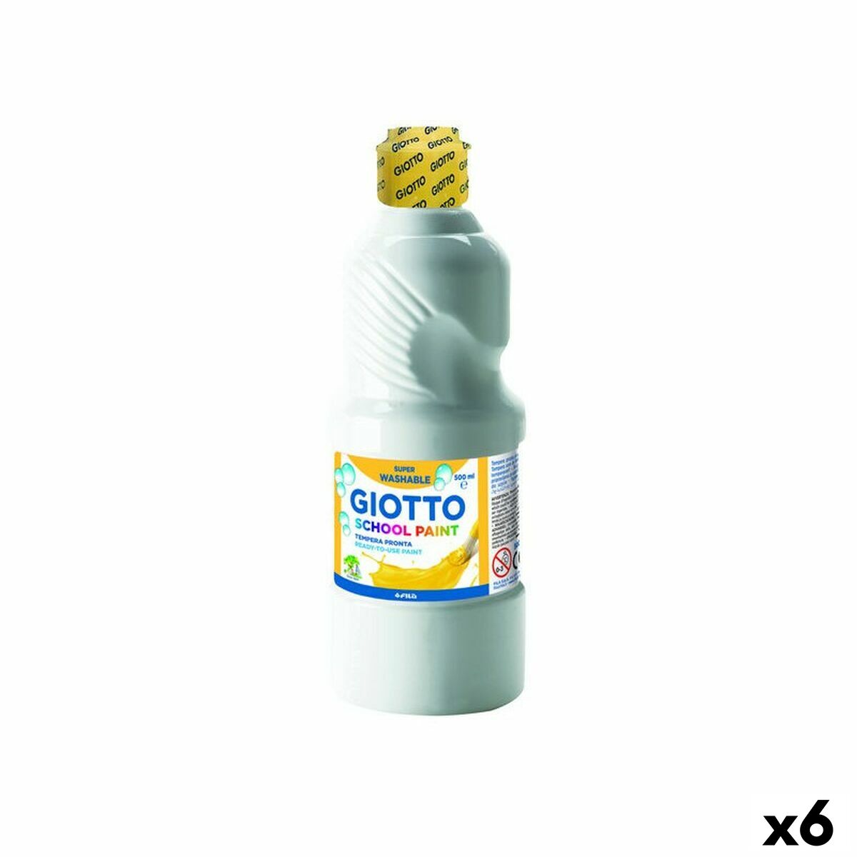 Tempera Giotto   White 500 ml (6 Units) Tempera Giotto   White 500 ml (6 Units)