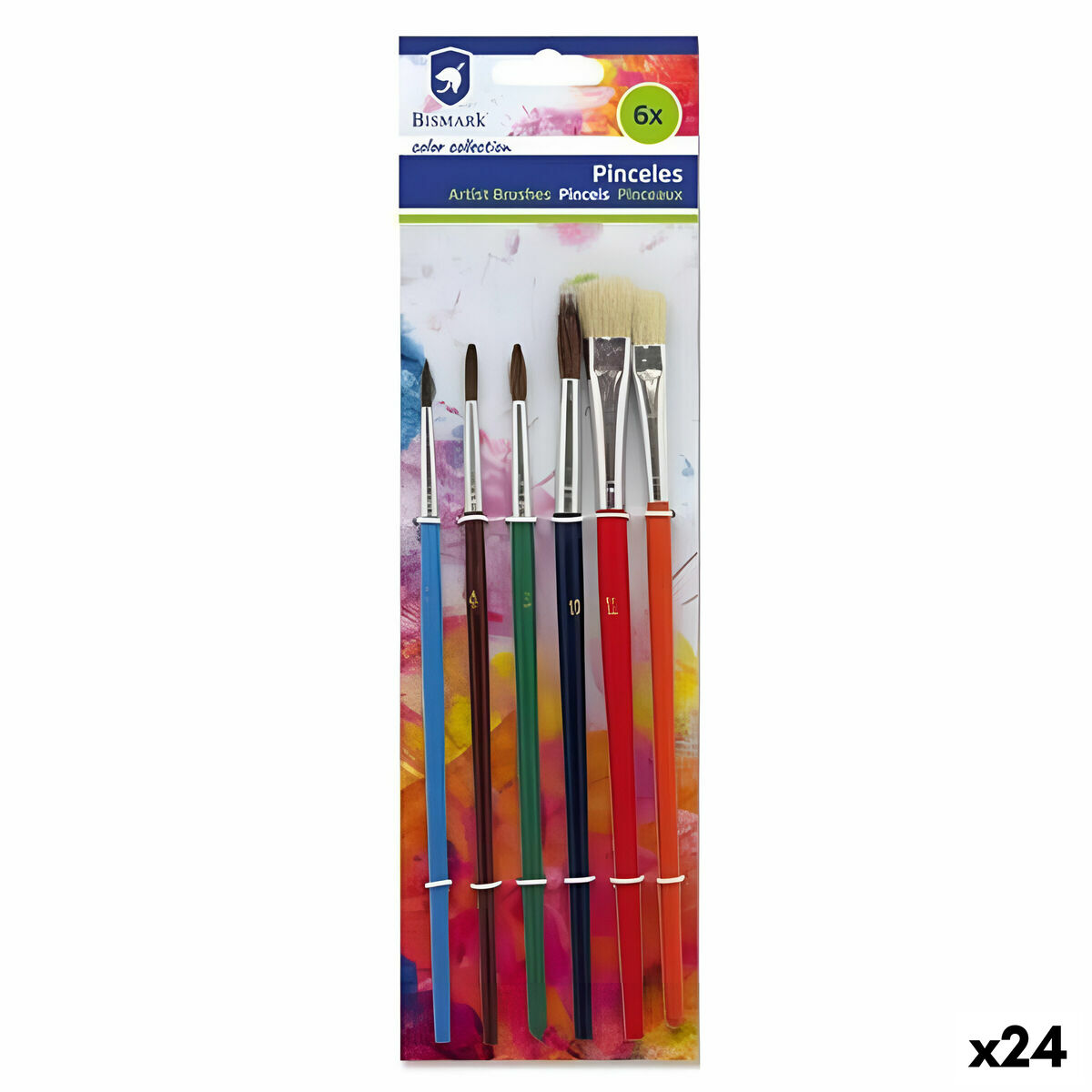 Paintbrushes Bismark Multicolour (24 Units) Paintbrushes Bismark Multicolour (24 Units)