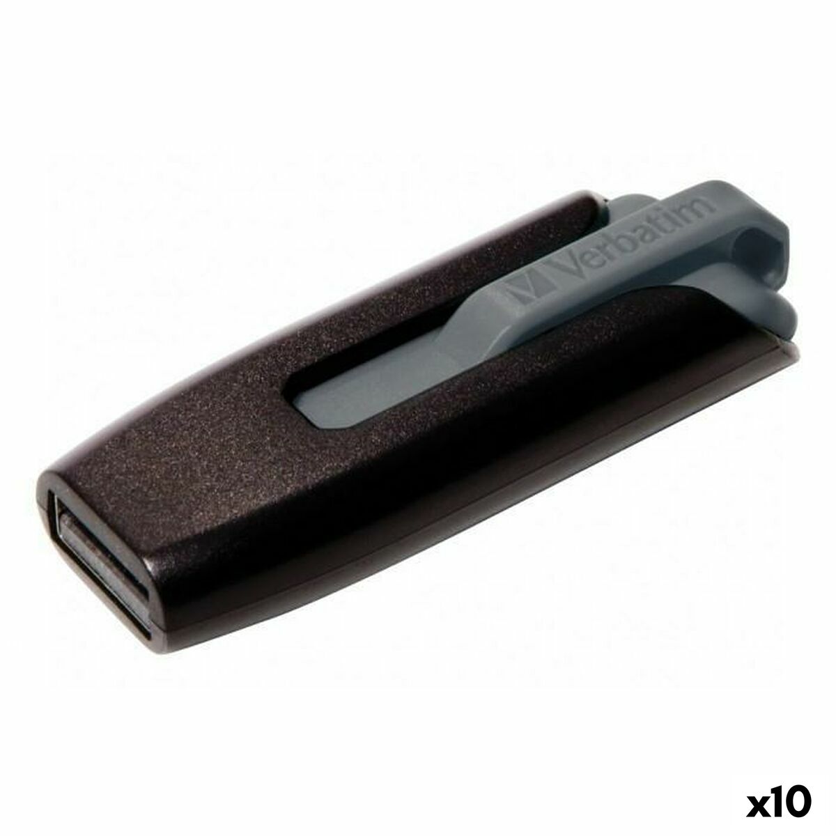 Pendrive Verbatim V3 Store ‘n’ Go Black 128 GB (10 Units)