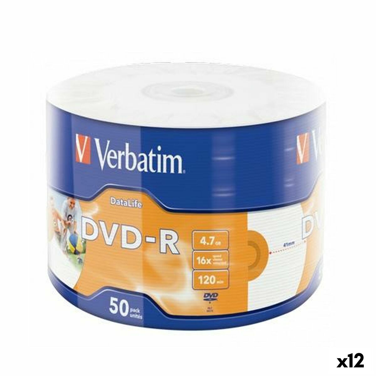 DVD-R Verbatim 4,7 GB 16x (12 Units) DVD-R Verbatim 4,7 GB 16x (12 Units)
