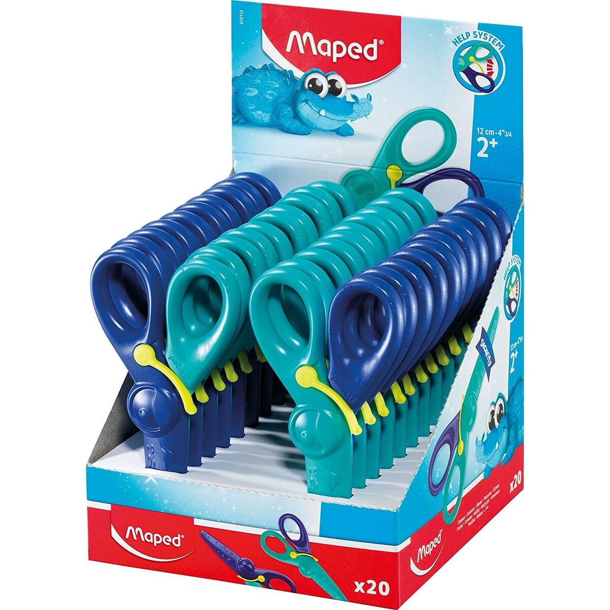 Scissors Maped KidiCut Blue 12 cm (20 Units)