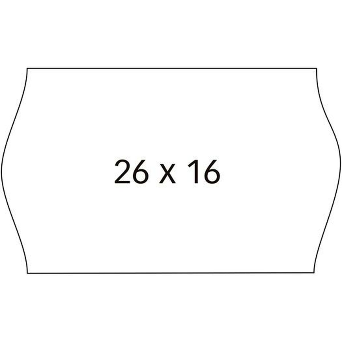 Roll of Labels Apli White 26 x 16 mm 6 Pieces (30 Units)