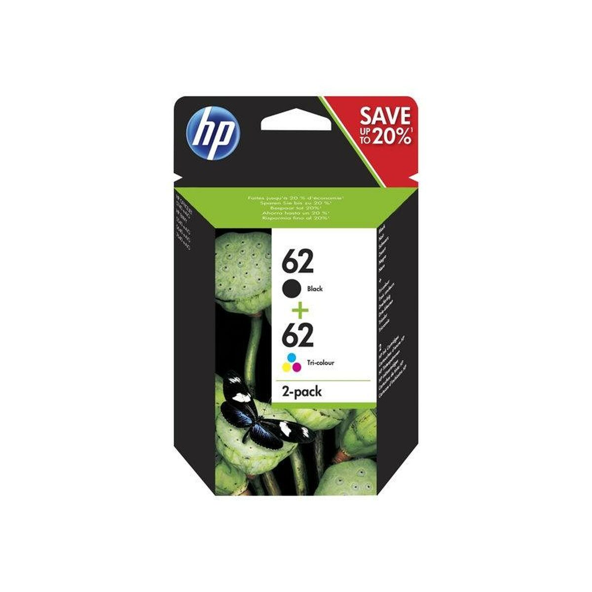 Original Ink Cartridge HP N 62 Yellow (24 Units)