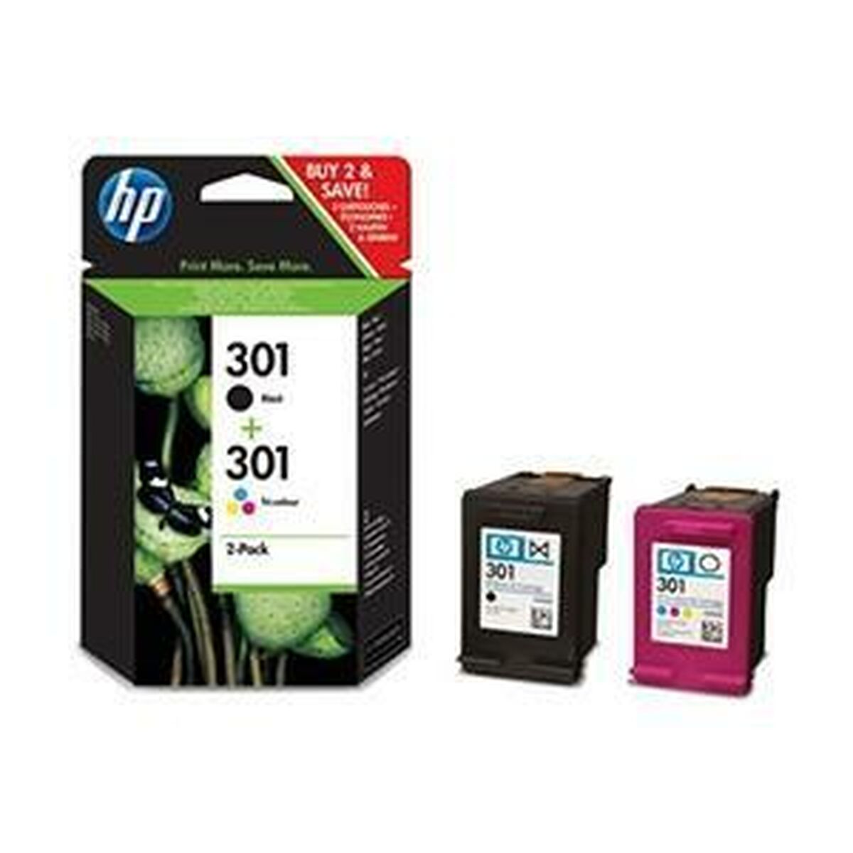 Original Ink Cartridge HP 301 Yellow (24 Units)