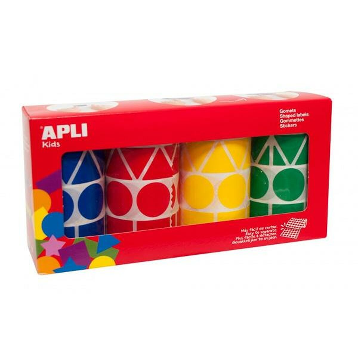 Stickers Apli Gomets Multicolour Geometric 4 Pieces (2 Units)