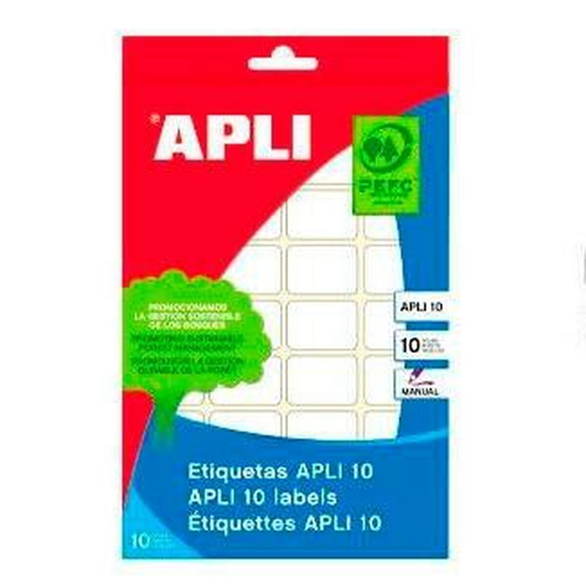 Labels Apli White Paper 10 Sheets 20 x 50 mm (10 Units)