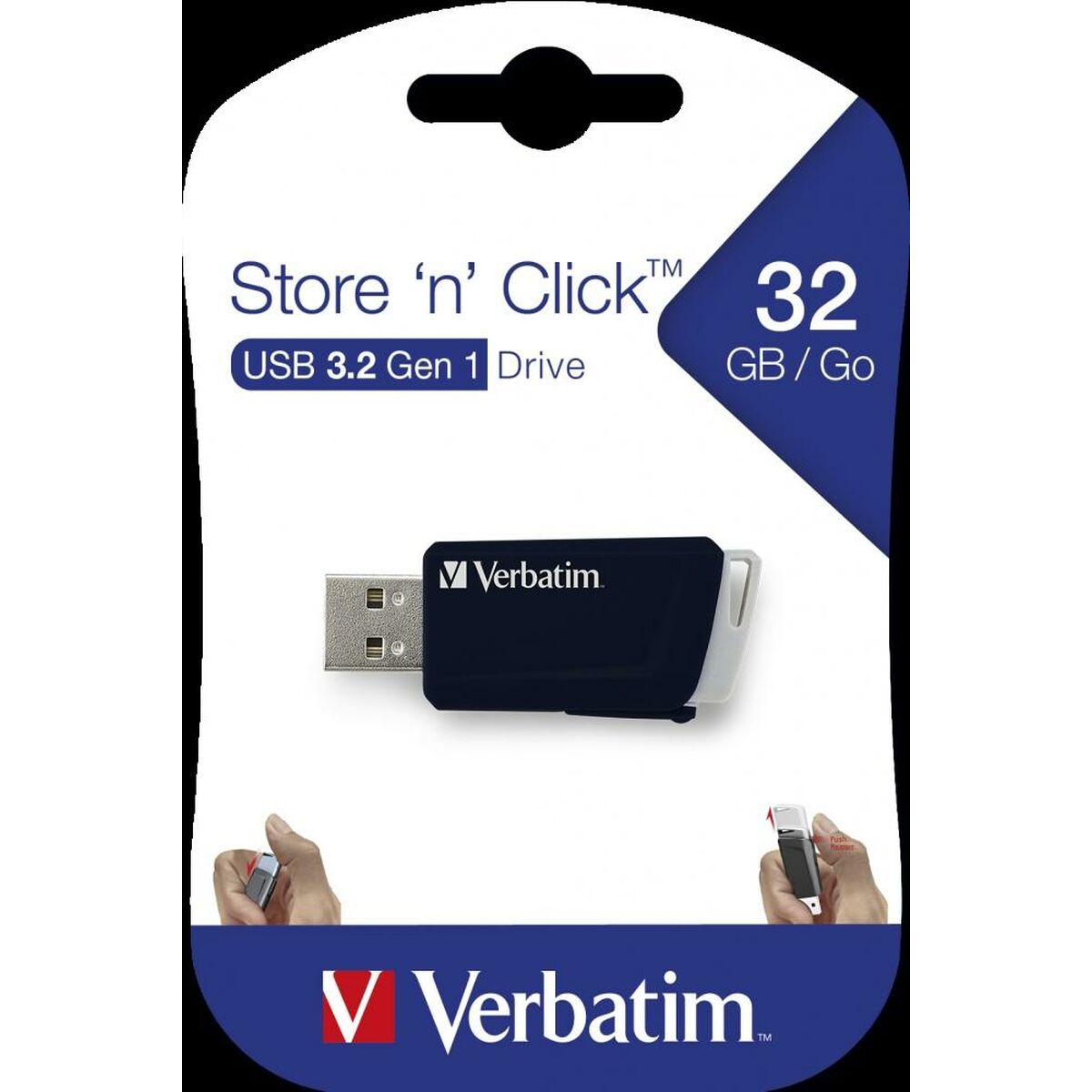 USB stick Verbatim STORENCLICK Black 32 GB (10 Units)