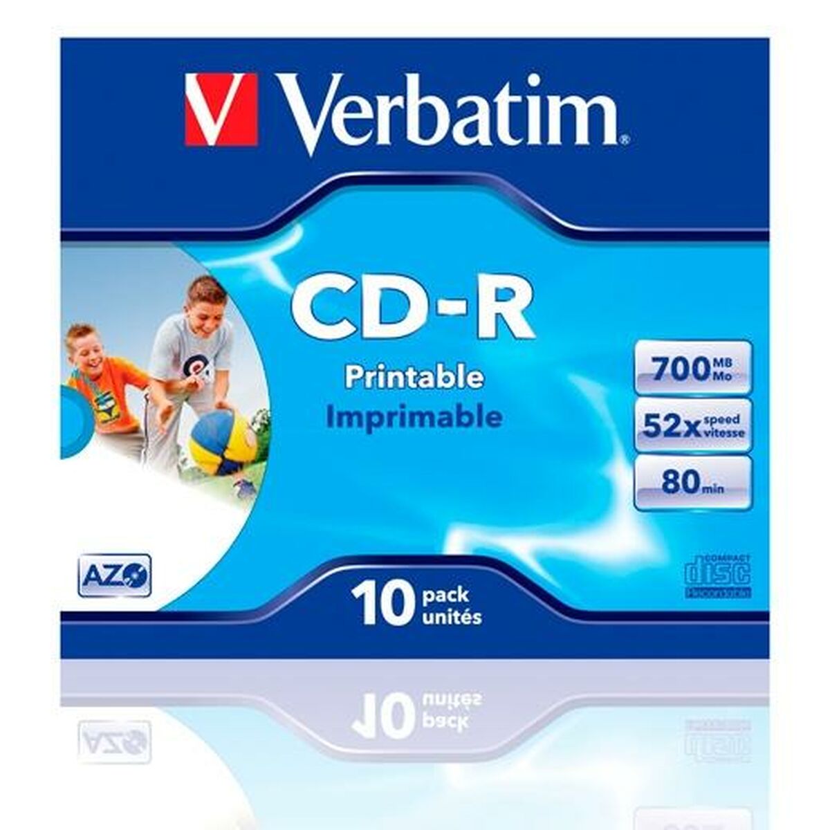 CD-R Verbatim CD-R AZO 700 MB 52x 10 Pieces (10 Units)