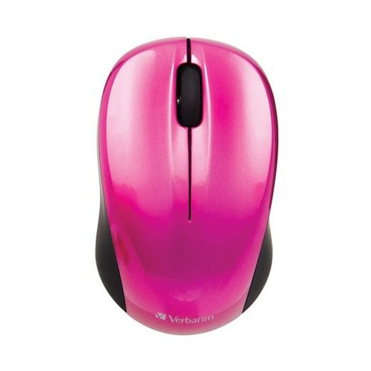 Wireless Mouse Verbatim GO NANO Black Fuchsia 1600 dpi (4 Units)