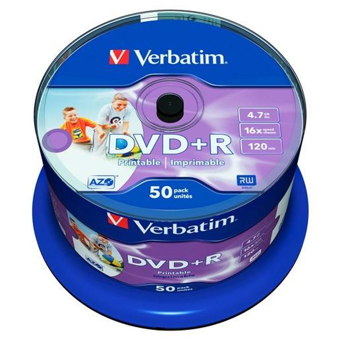 DVD+R Verbatim 4,7 GB 16x 50 Pieces (4 Units)