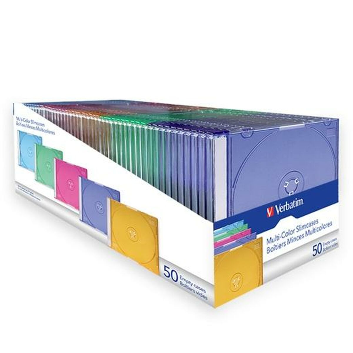 Protective Case Verbatim DVD 50 Pieces (3 Units)