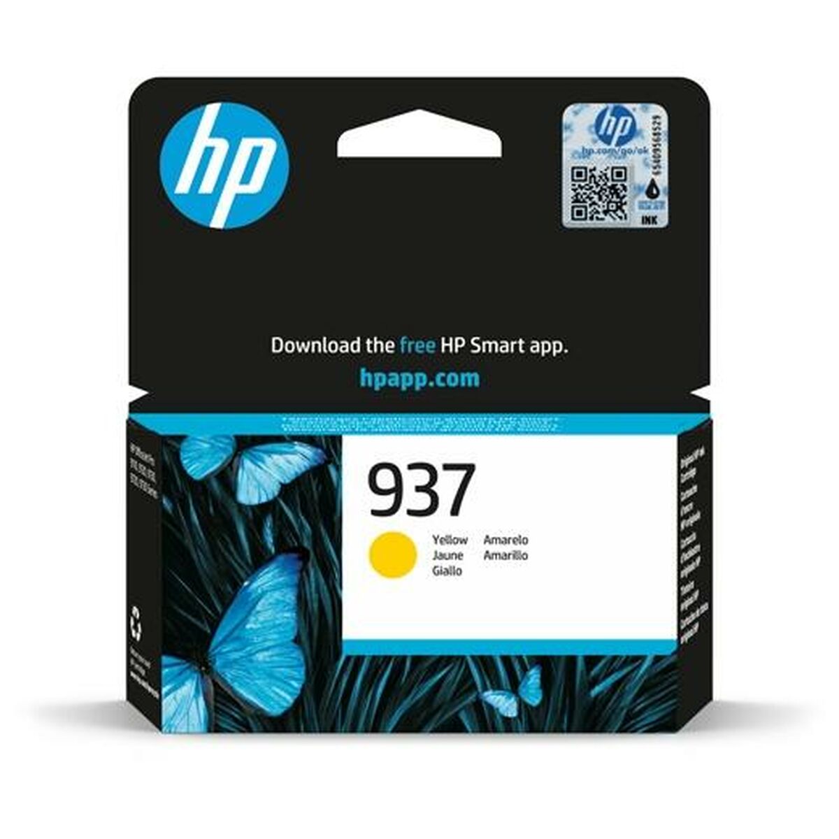 Original Ink Cartridge HP 937 Yellow (50 Units)
