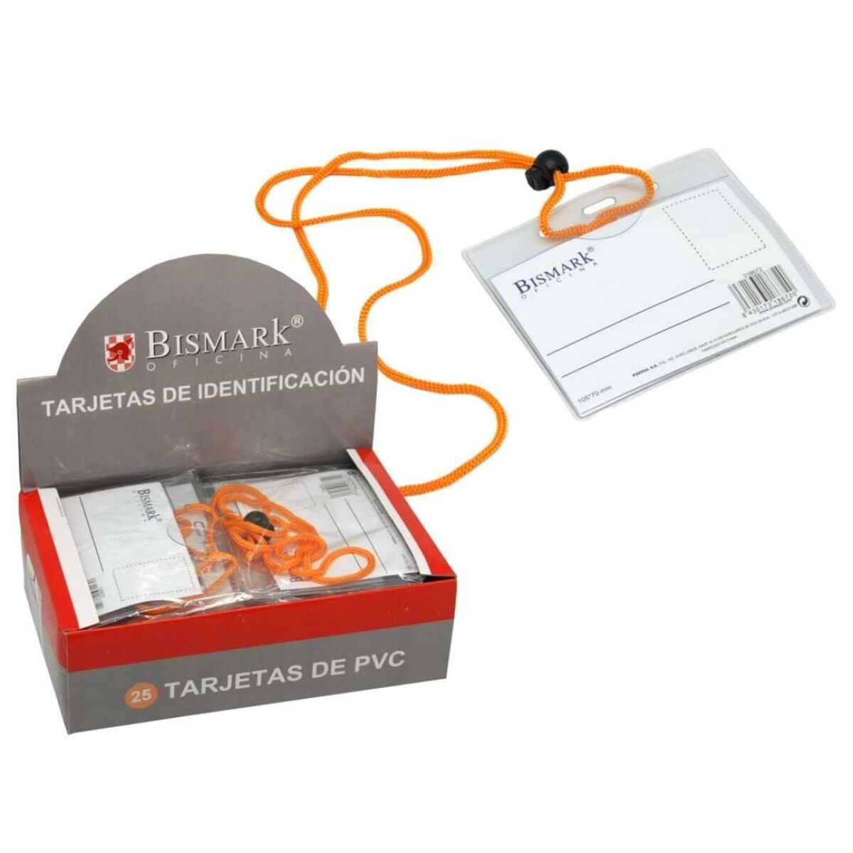 Lanyard with Identifier Bismark Transparent (25 Units)