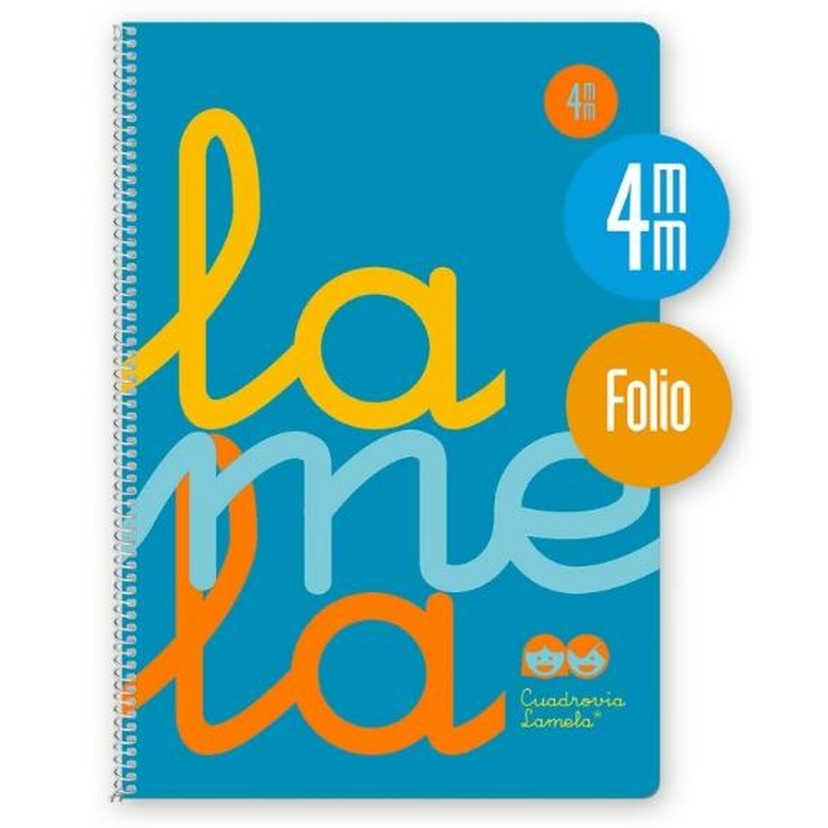 Book of Rings Lamela Blue Din A4 80 Sheets (5 Units)