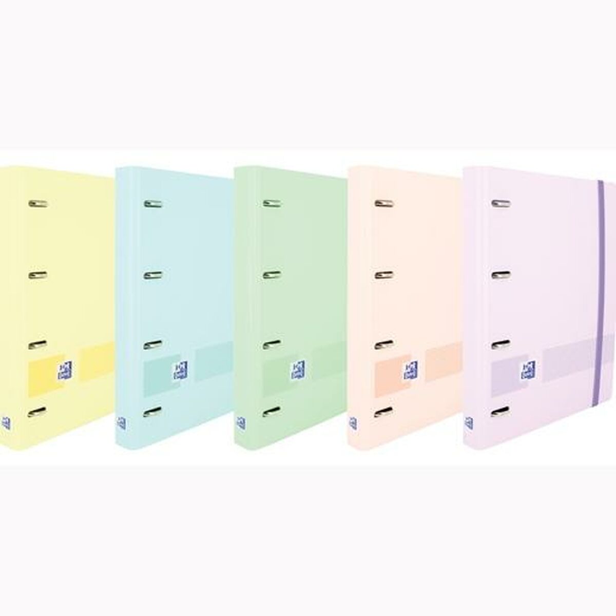 Ring binder Oxford LIVE & GO Multicolour A4+ (10 Units)
