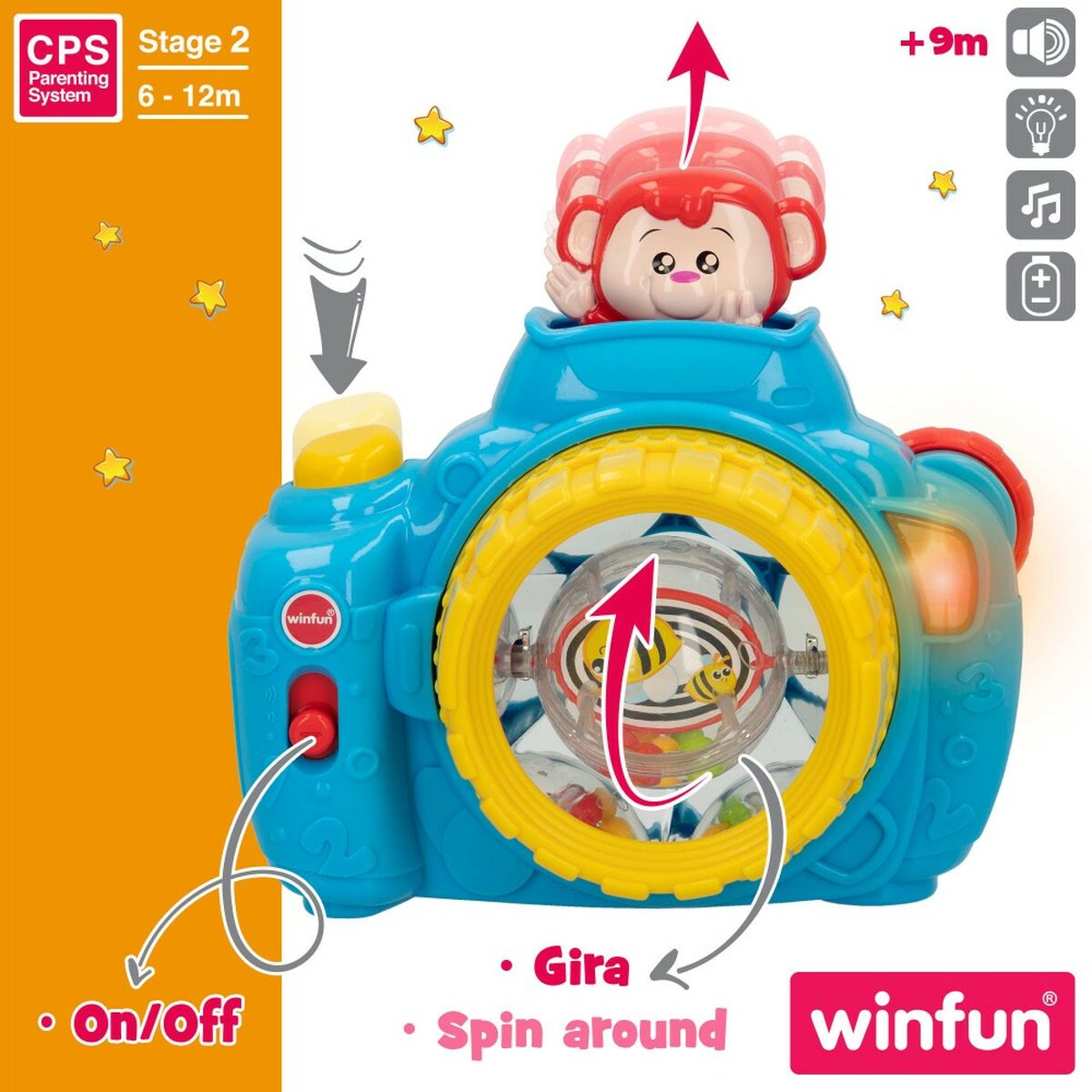 Children’s camera Winfun Blue 17 x 16,5 x 8 cm (6 Units)