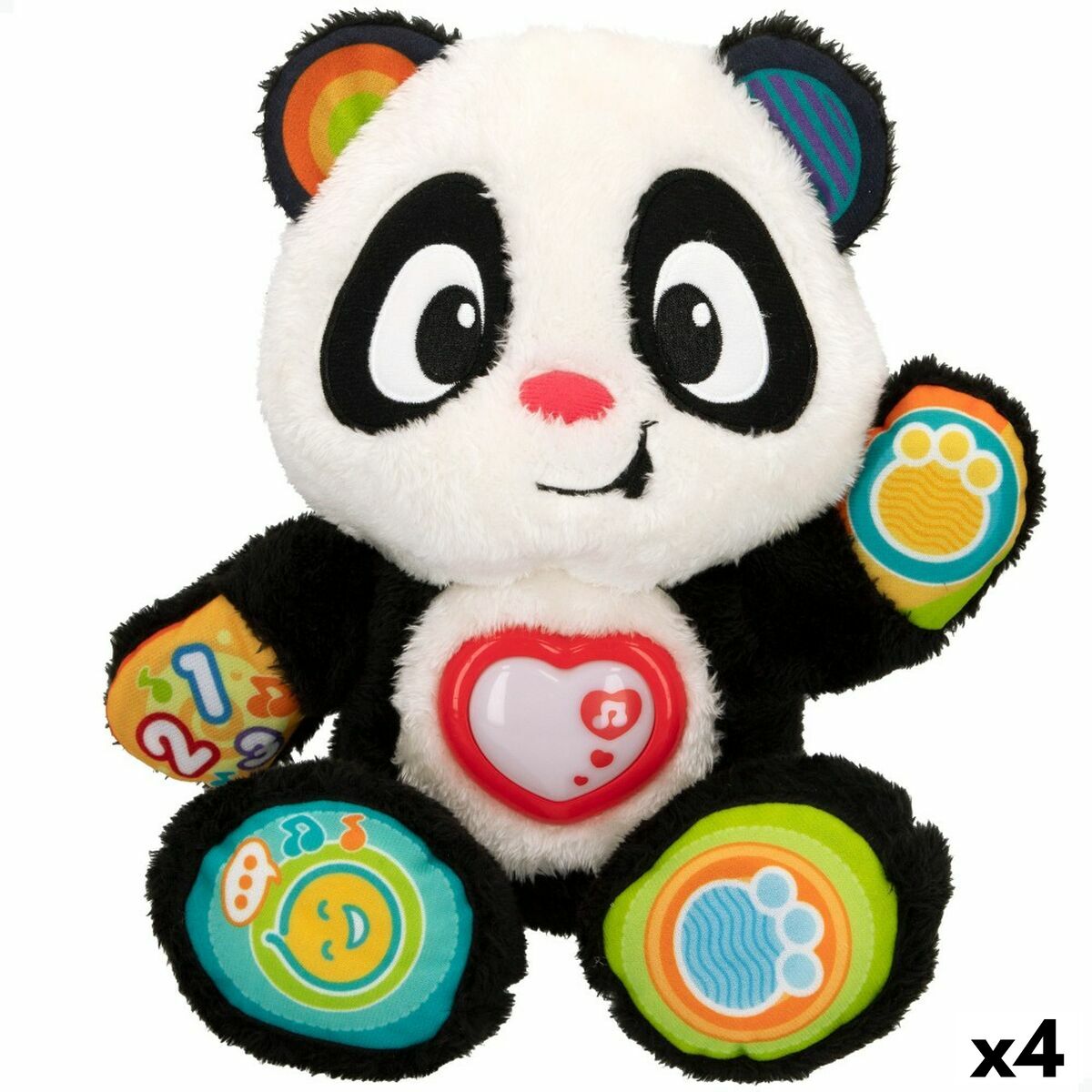 Baby toy Winfun Panda bear 27 x 33 x 14 cm (4 Units) Baby toy Winfun Panda bear 27 x 33 x 14 cm (4 Units)