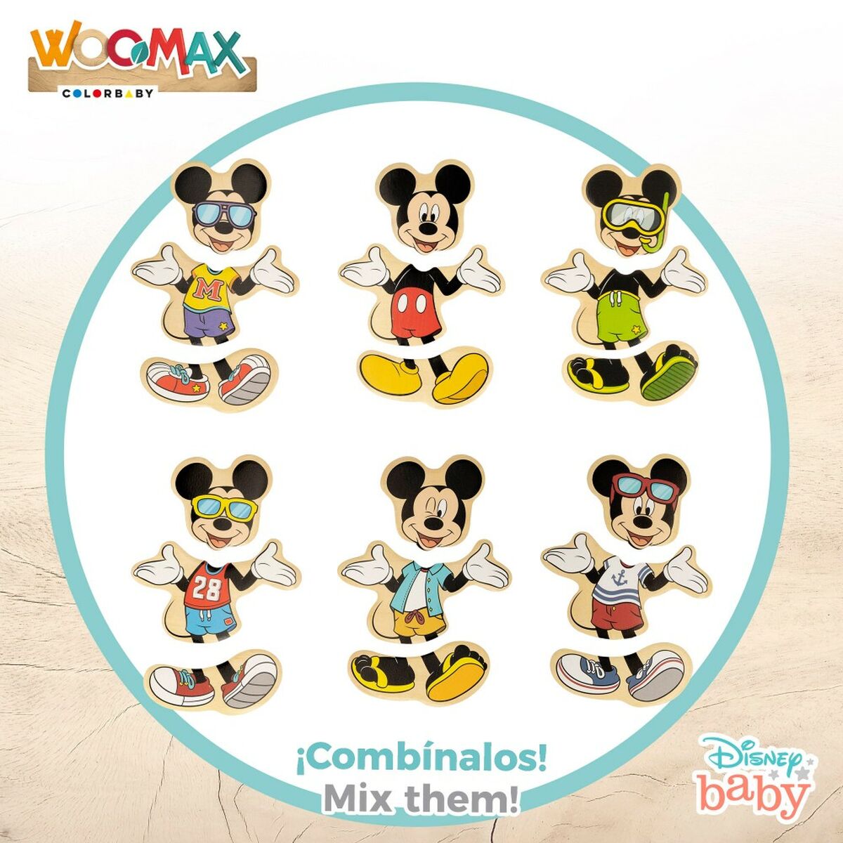 Child’s Wooden Puzzle Disney + 2 Years (12 Units)