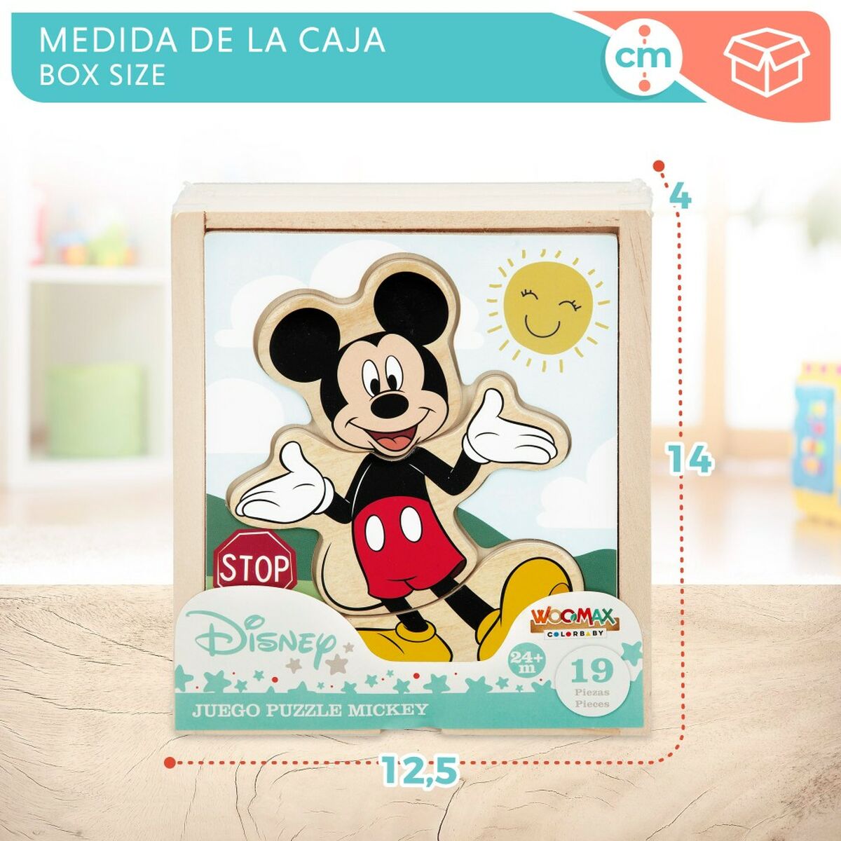 Child’s Wooden Puzzle Disney + 2 Years (12 Units)