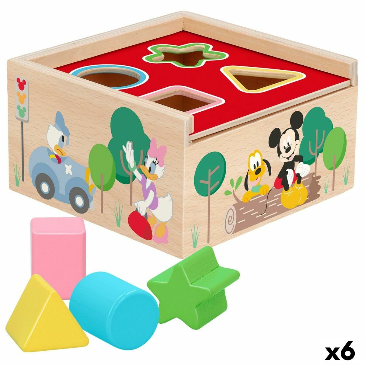 Child’s Wooden Puzzle Disney 5 Pieces 13,5 x 7,5 x 13 cm (6 Units)