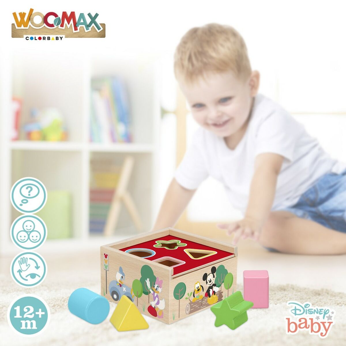 Child’s Wooden Puzzle Disney 5 Pieces 13,5 x 7,5 x 13 cm (6 Units)