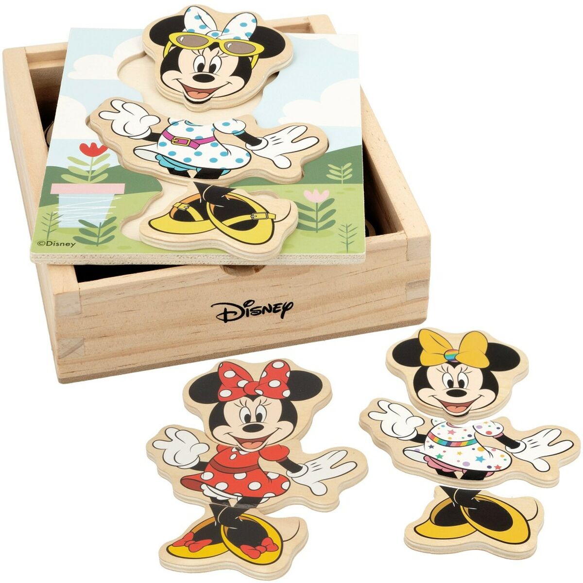 Child’s Wooden Puzzle Disney + 2 Years 19 Pieces (12 Units)