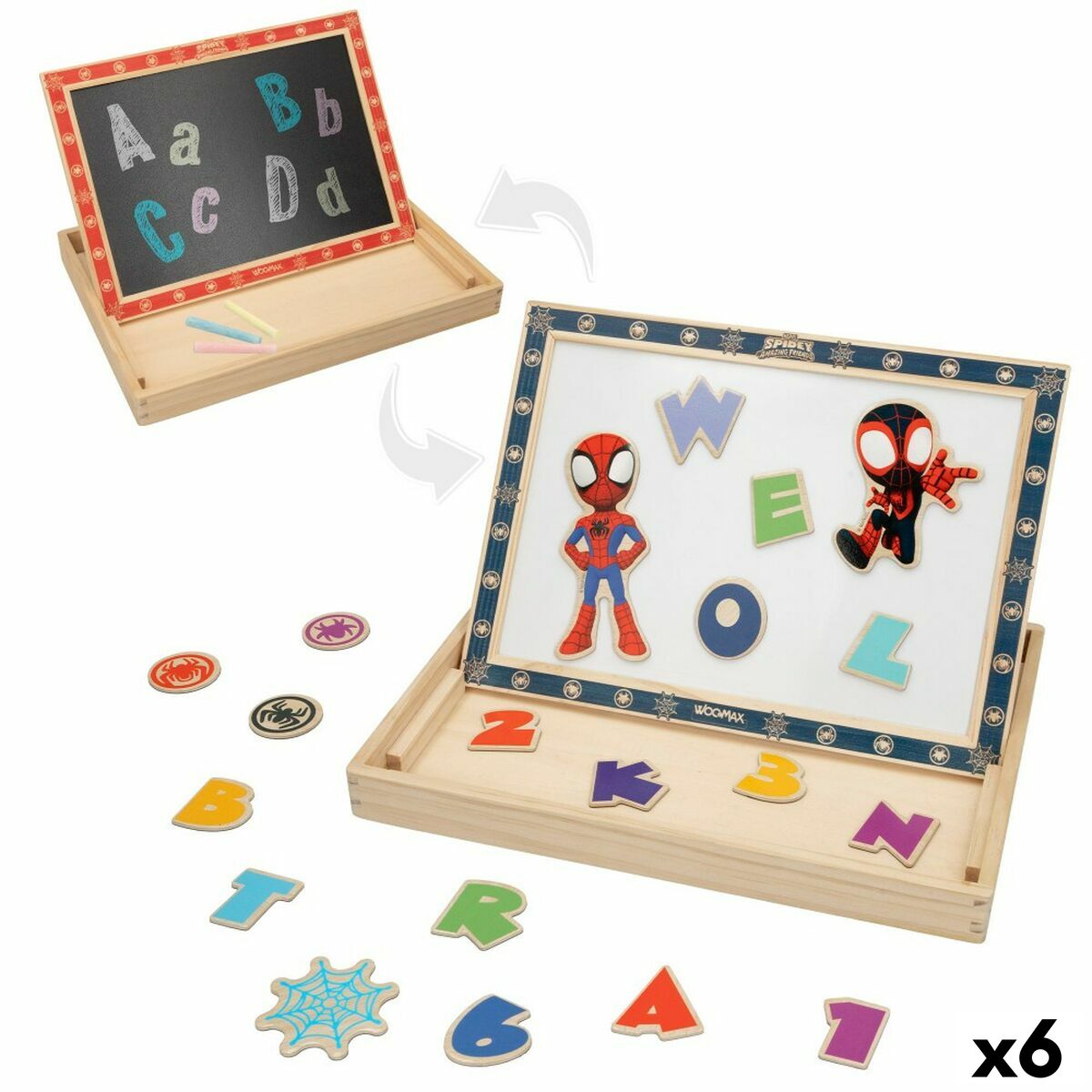 Magnetic board Spider-Man (6 Units) Magnetic board Spider-Man (6 Units)