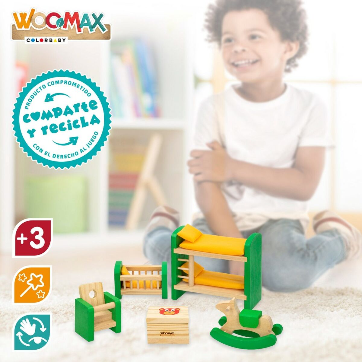Doll’s house bedroom Woomax (6 Units)