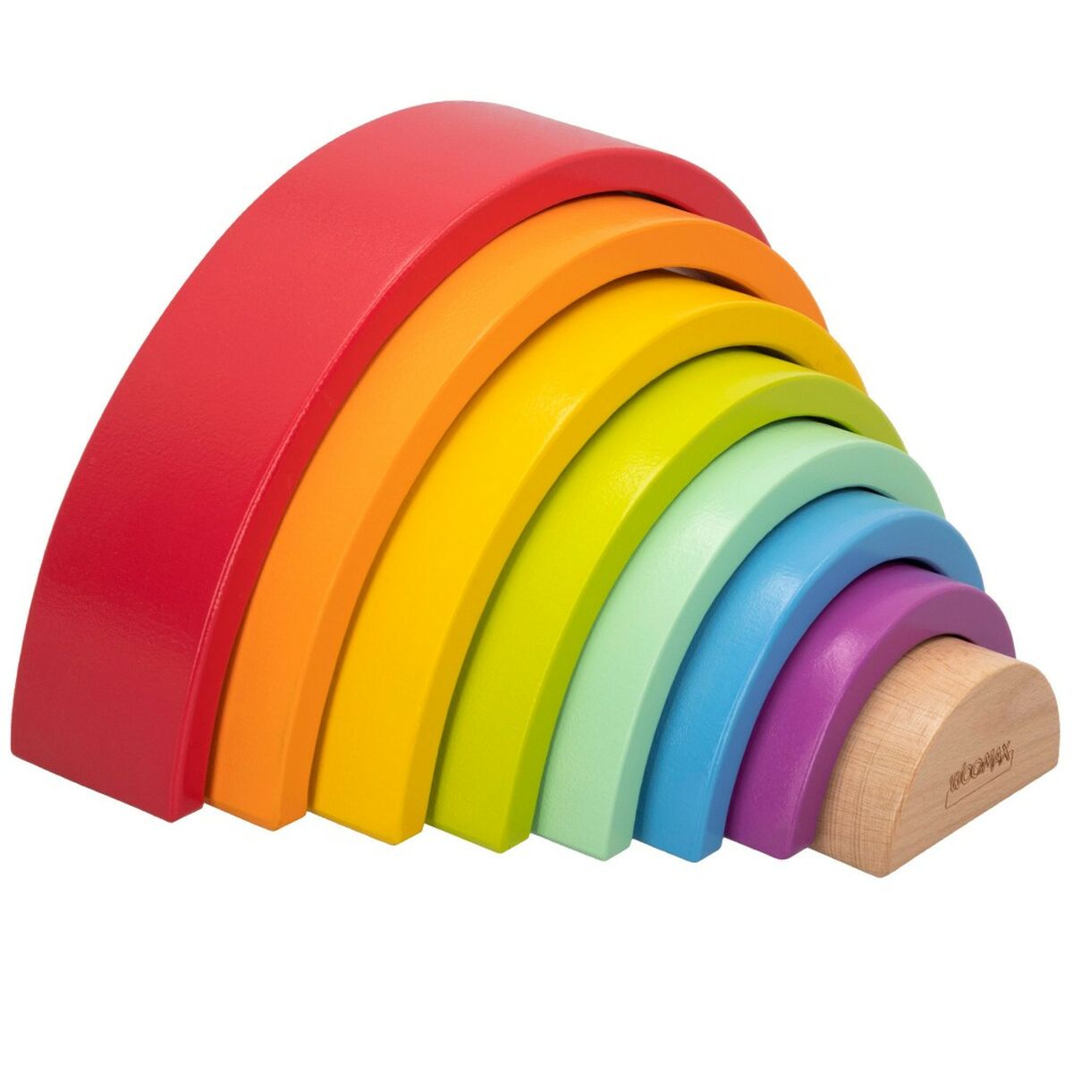 Child’s Wooden Puzzle Woomax Rainbow 8 Pieces 4 Units