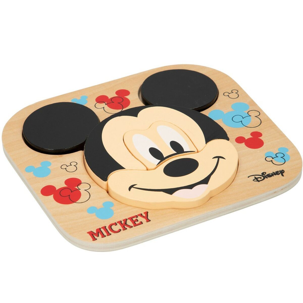 Child’s Wooden Puzzle Disney Mickey Mouse + 12 Months 6 Pieces (12 Units)