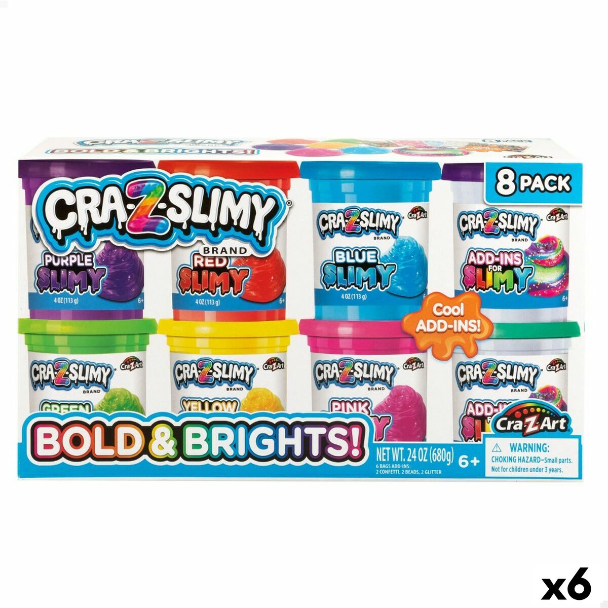 Modelling Clay Game Cra-Z-Art Bold&Brights (6 Units) Slime Modelling Clay Game Cra-Z-Art Bold&Brights (6 Units) Slime