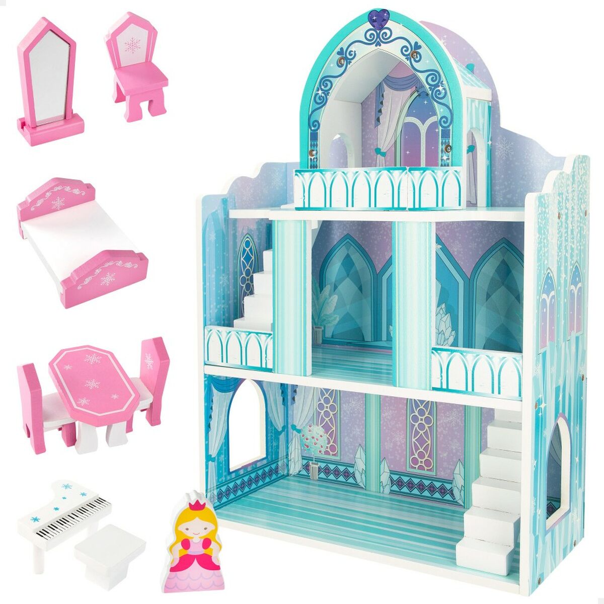 Doll’s House Woomax 9 Pieces 2 Units 37 x 53,5 x 15 cm