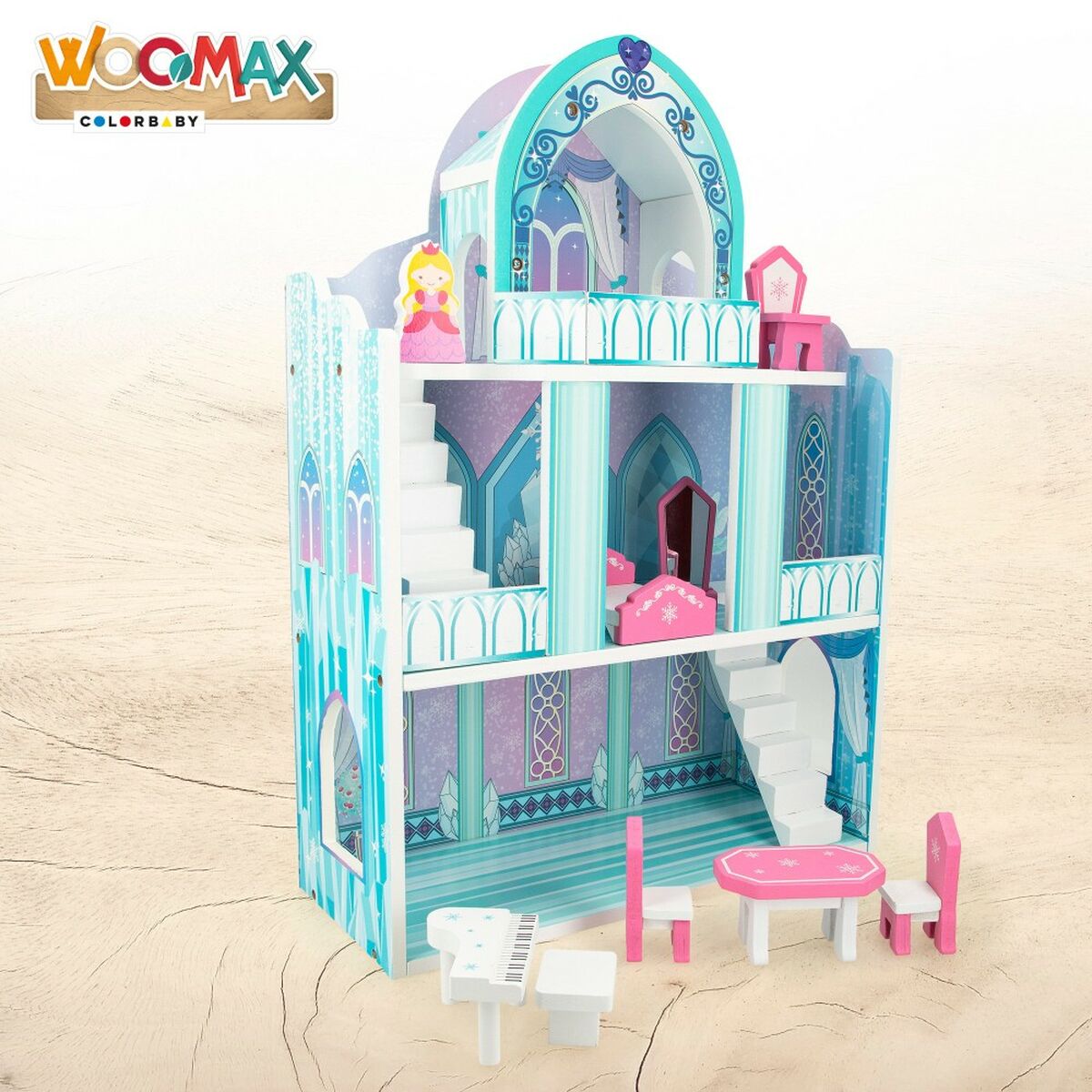 Doll’s House Woomax 9 Pieces 2 Units 37 x 53,5 x 15 cm