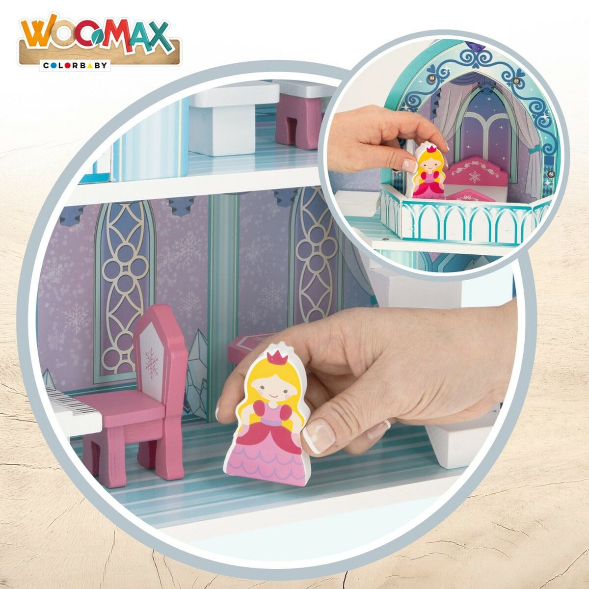 Doll’s House Woomax 9 Pieces 2 Units 37 x 53,5 x 15 cm