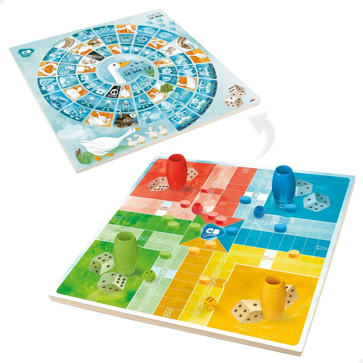 Parchís and Oca Board CB Games 25 x 1 x 25 cm (25 Pieces) (6 Units)