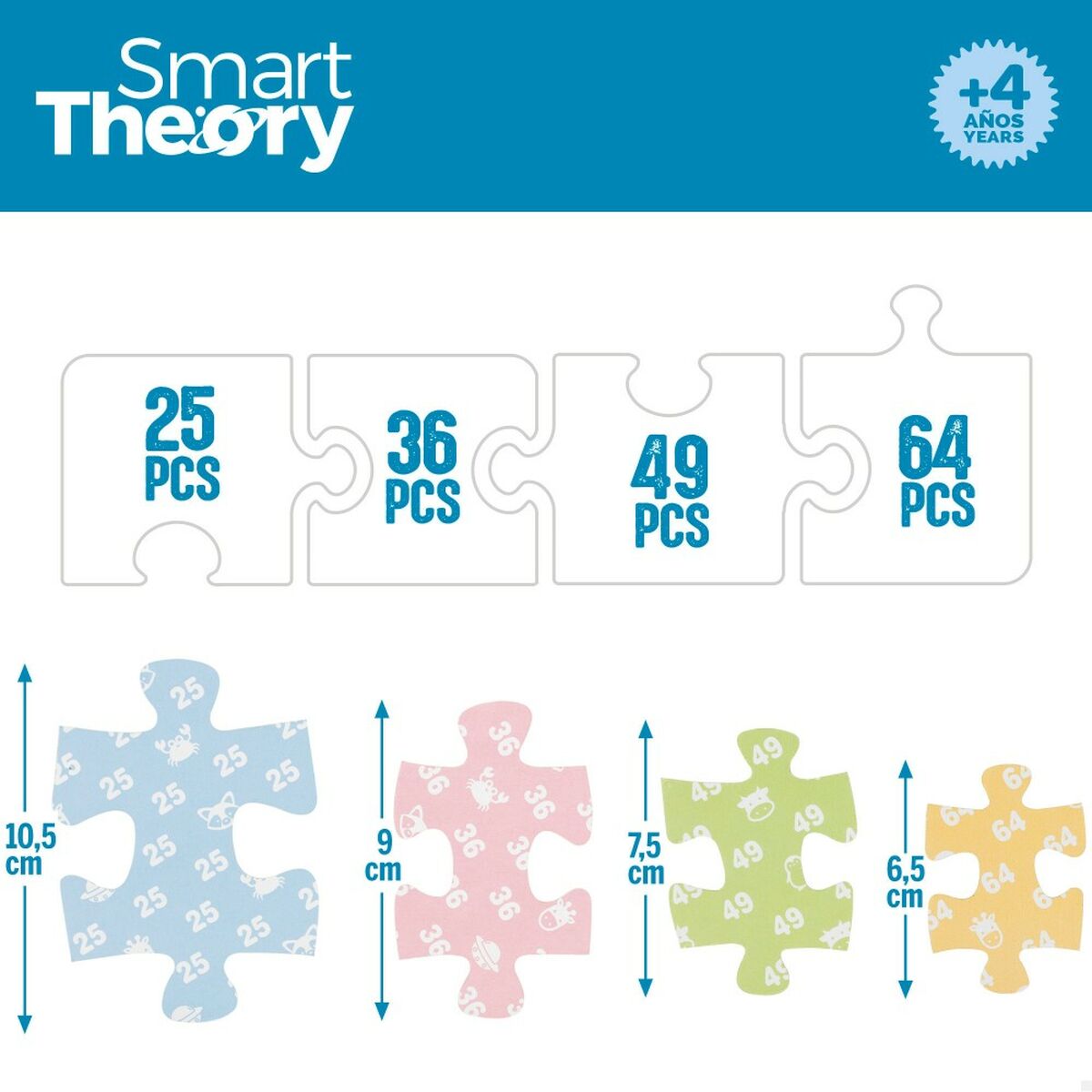 Child’s Puzzle Colorbaby Artic 4-in-1 174 Pieces 136 x 34 cm (6 Units)