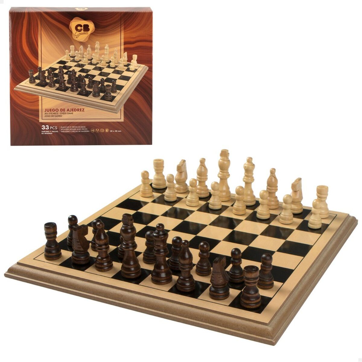 Chess CB Games Wood (4 Units)