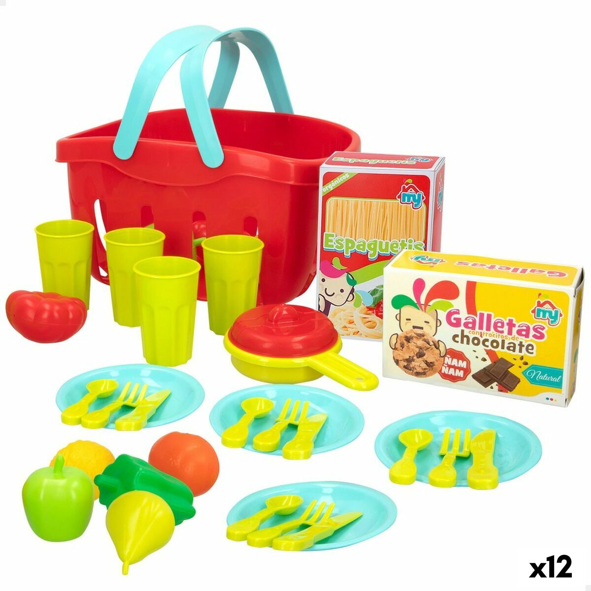 Toy Food Set Colorbaby Kitchenware and utensils 33 Pieces (12 Units) Toy Food Set Colorbaby Kitchenware and utensils 33 Pieces (12 Units)