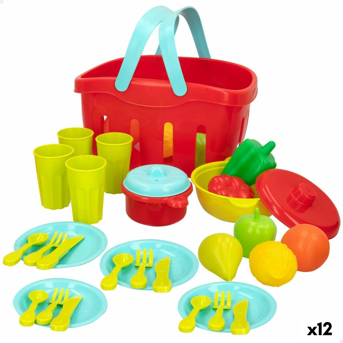 Toy Food Set Colorbaby Kitchenware and utensils 36 Pieces (12 Units) Toy Food Set Colorbaby Kitchenware and utensils 36 Pieces (12 Units)