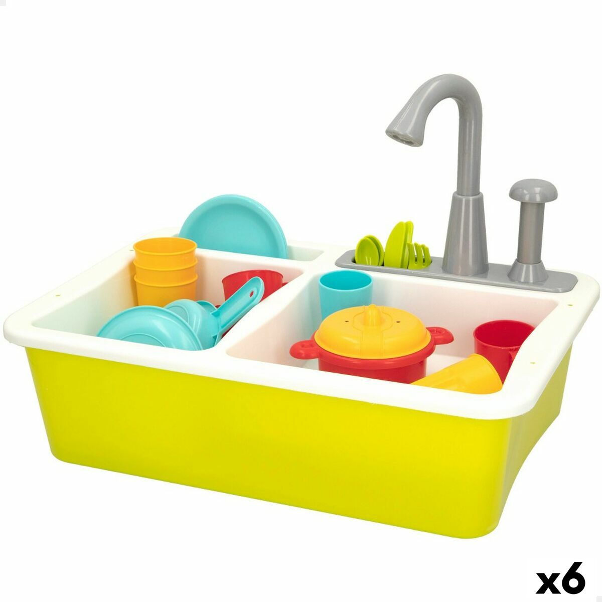 Toy kitchen Colorbaby 22 Pieces 42 x 29 x 28 cm Accessories Sink Toy kitchen Colorbaby 22 Pieces 42 x 29 x 28 cm Accessories Sink