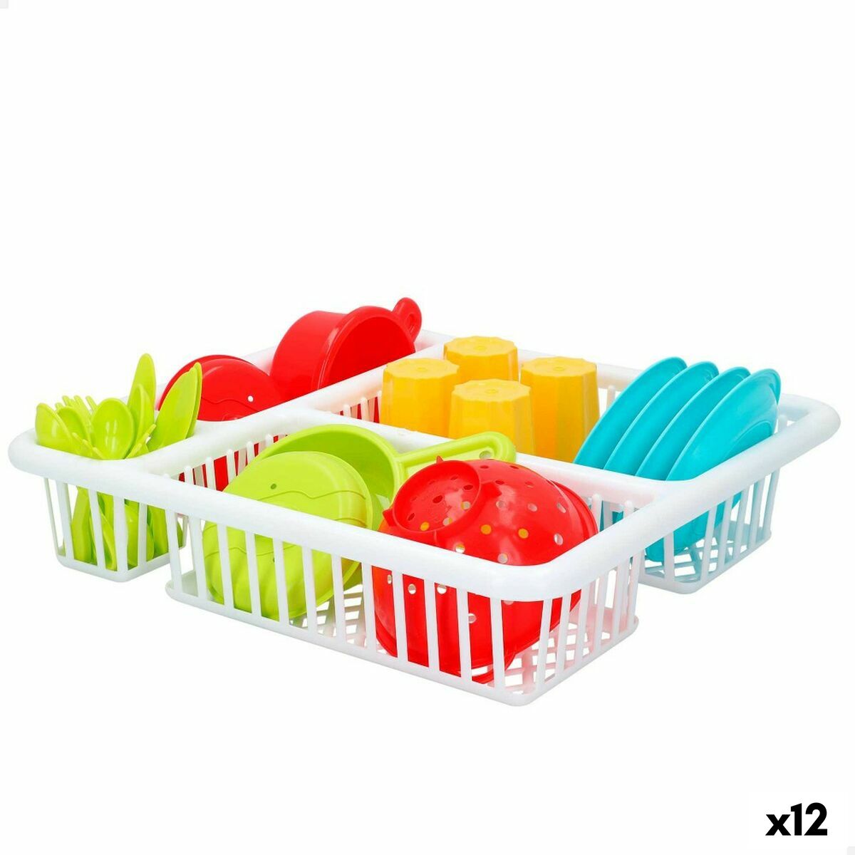 Children’s Dinner Set Colorbaby Toy Drainer 26 Pieces (12 Units) Children’s Dinner Set Colorbaby Toy Drainer 26 Pieces (12 Units)