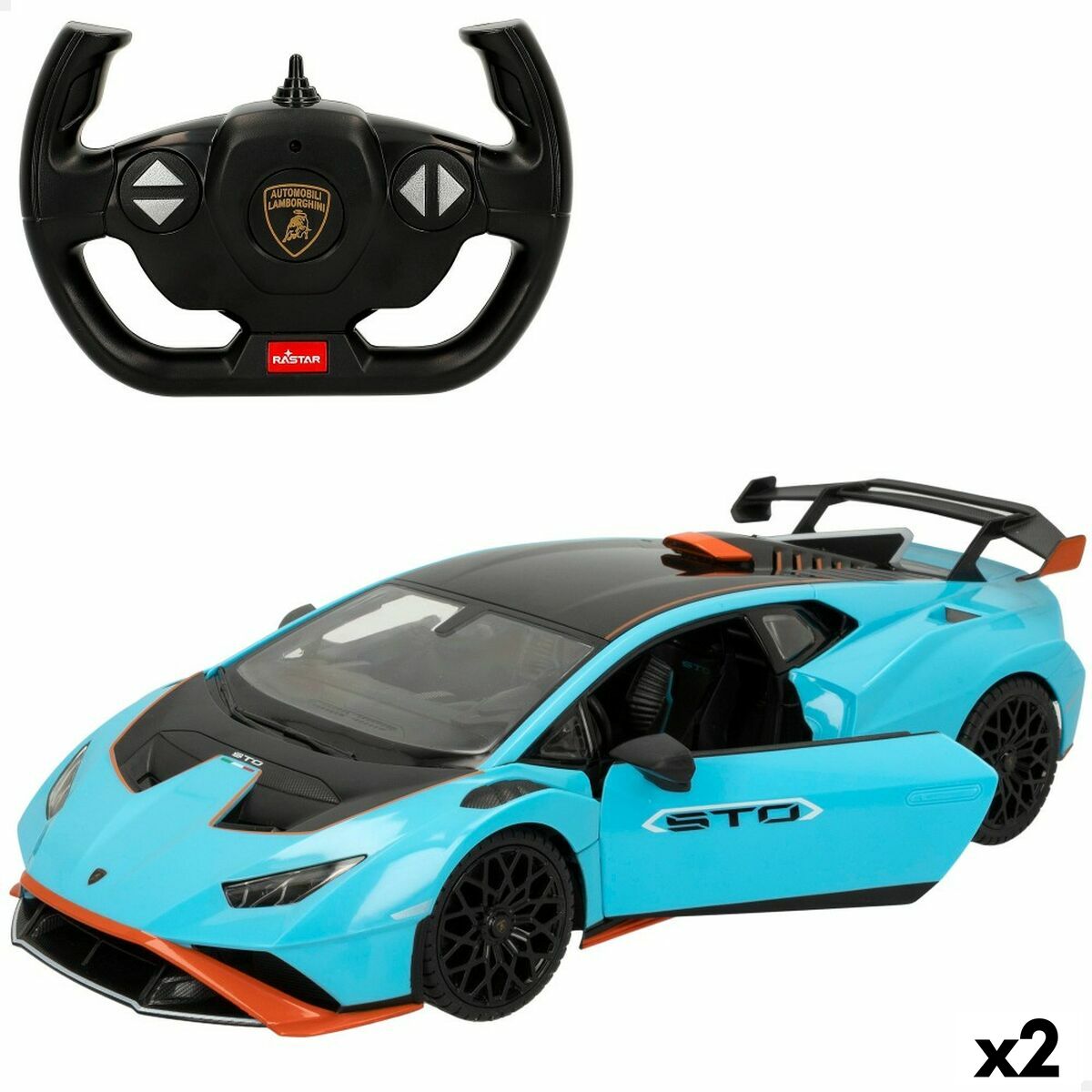 Remote-Controlled Car Lamborghini HuracÃ¡n STO Blue 1:14 (2 Units)
