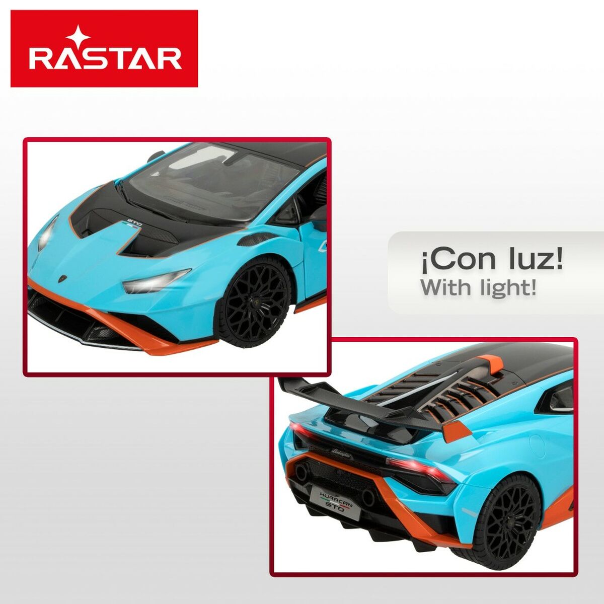 Remote-Controlled Car Lamborghini HuracÃ¡n STO Blue 1:14 (2 Units)